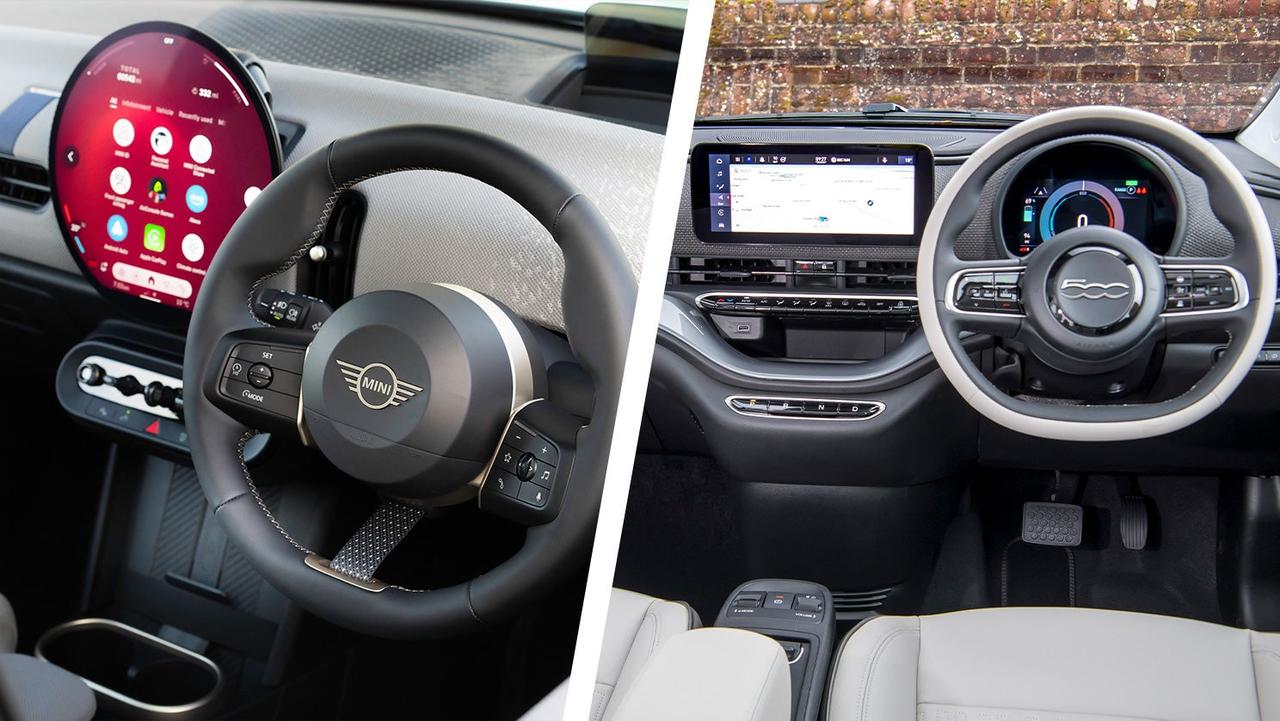 Mini Cooper vs Fiat 500 interior