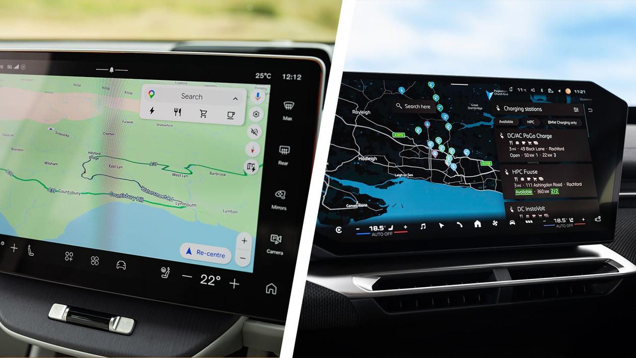 Volvo EX60 vs BMW iX3 screens