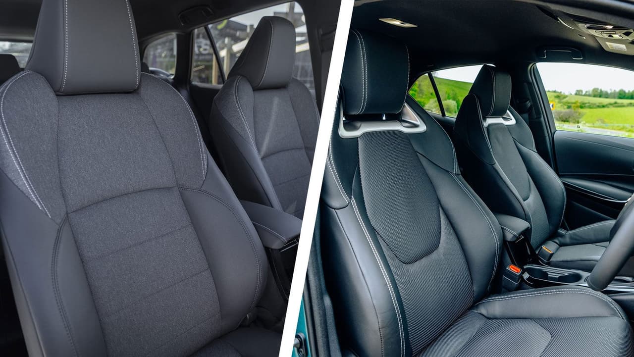 Toyota Corolla Design vs Excel seats