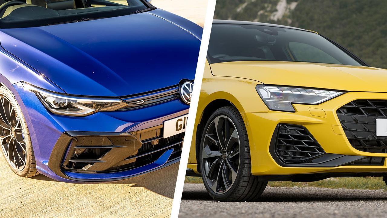 VW Golf R vs Audi S3 front detail