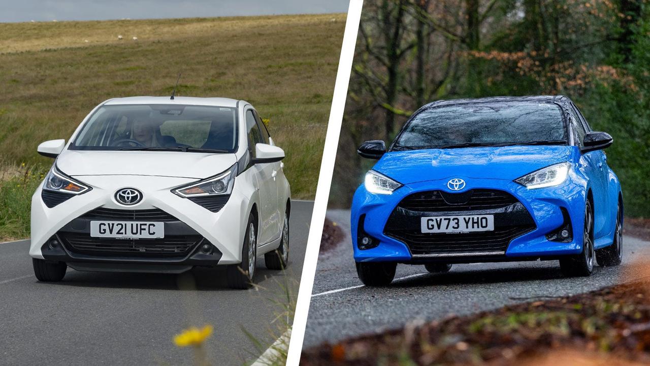 Toyota Aygo vs Yaris – front