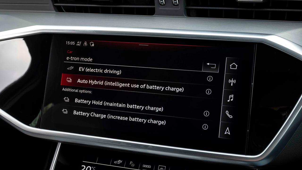 Audi A6 Avant e-tron charge modes