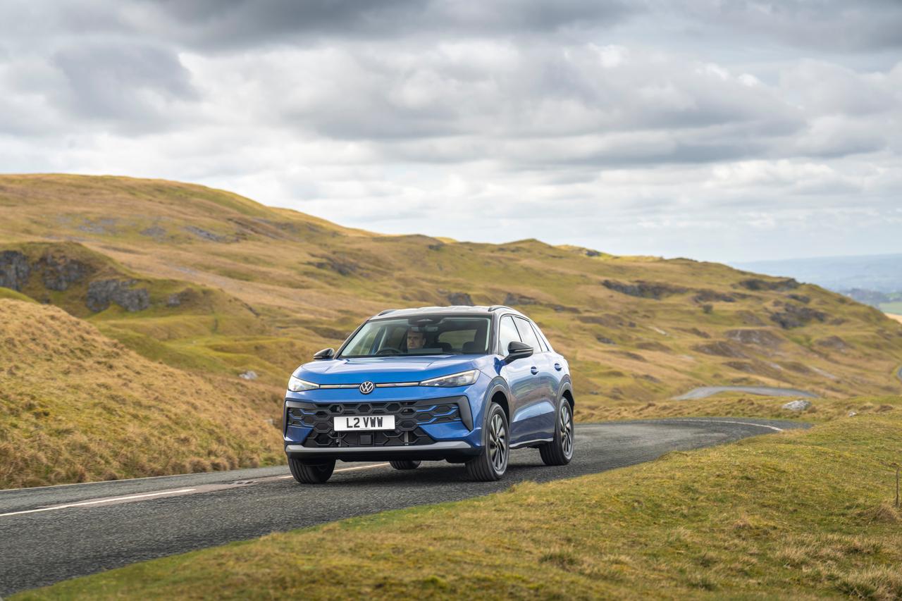 2026 VW T Roc front driving car low