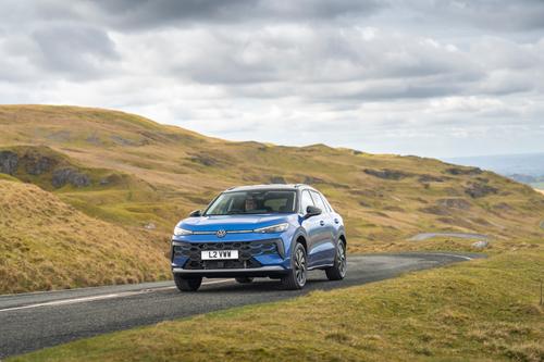 2026 VW T Roc front driving car low