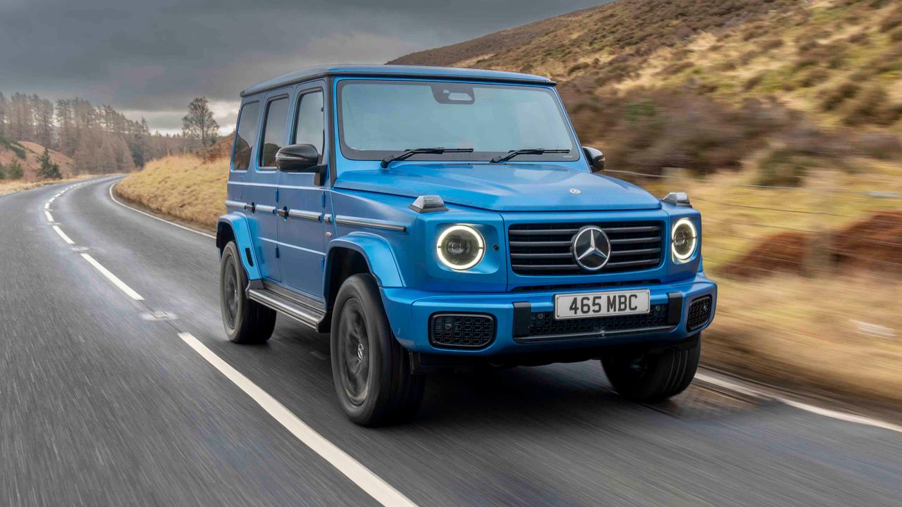 Electric Mercedes G-Class driving