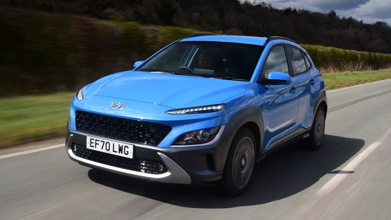 Hyundai Kona (2017-2023) in blue