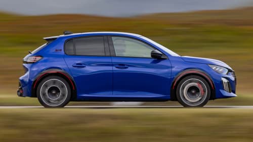 Peugeot E-208 GTi driving side view