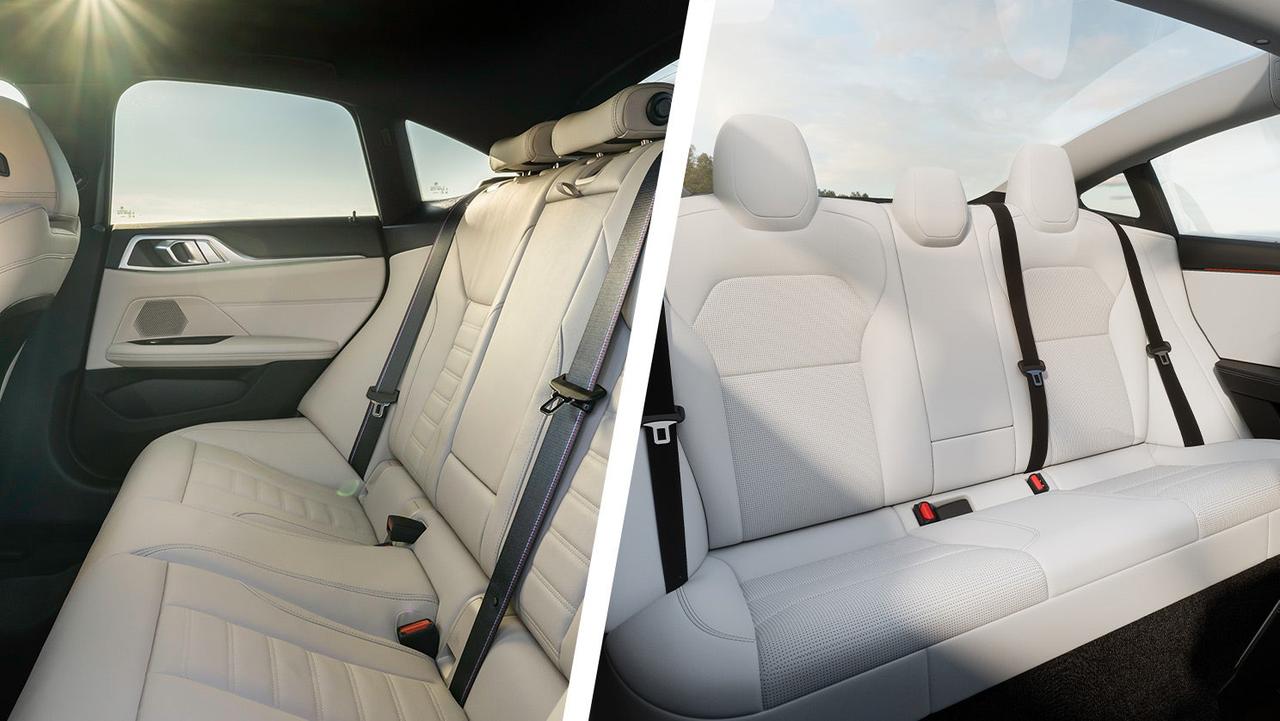 BMW i4 vs Tesla Model 3 – rear seats