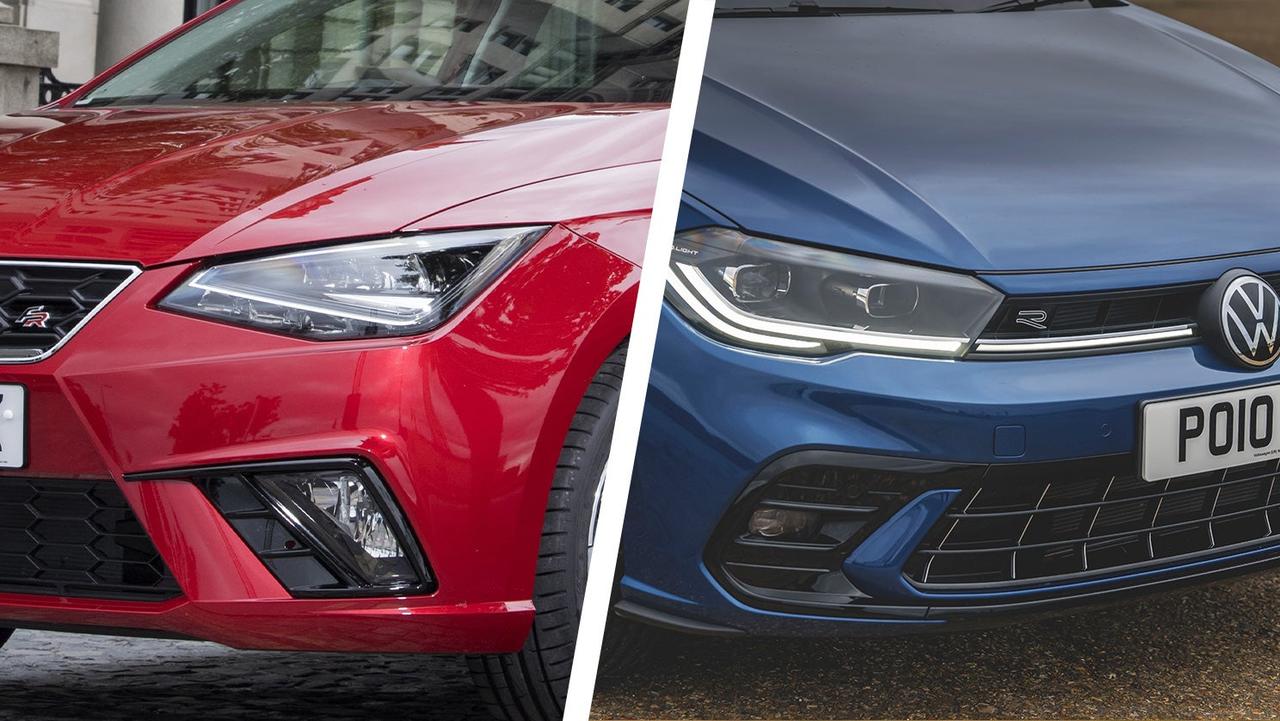 SEAT Ibiza vs VW Polo front detail