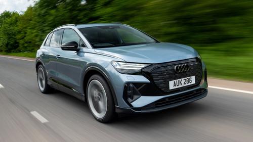 Audi Q4 driving