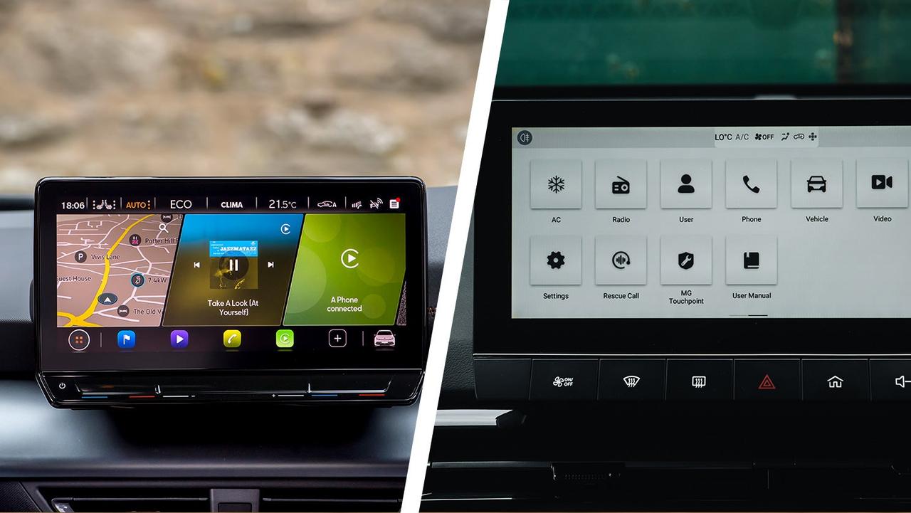 Cupra Born vs MG4 touchscreen