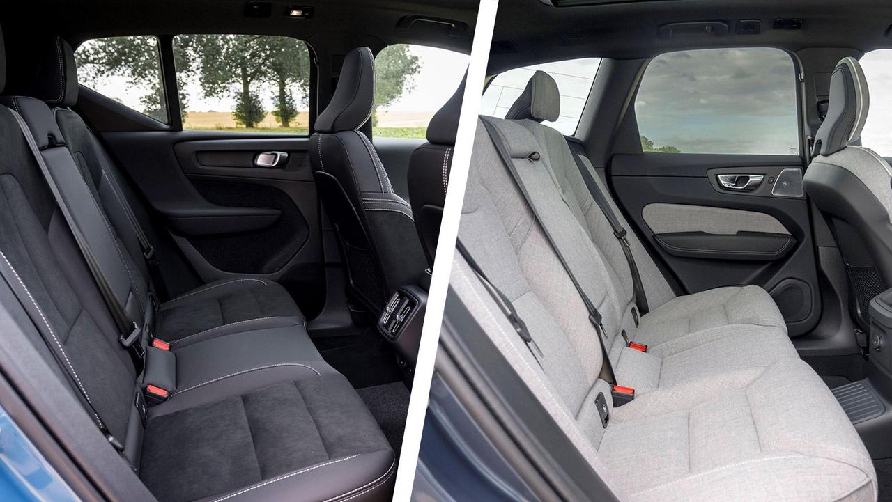Volvo XC40 vs XC60 – rear seats