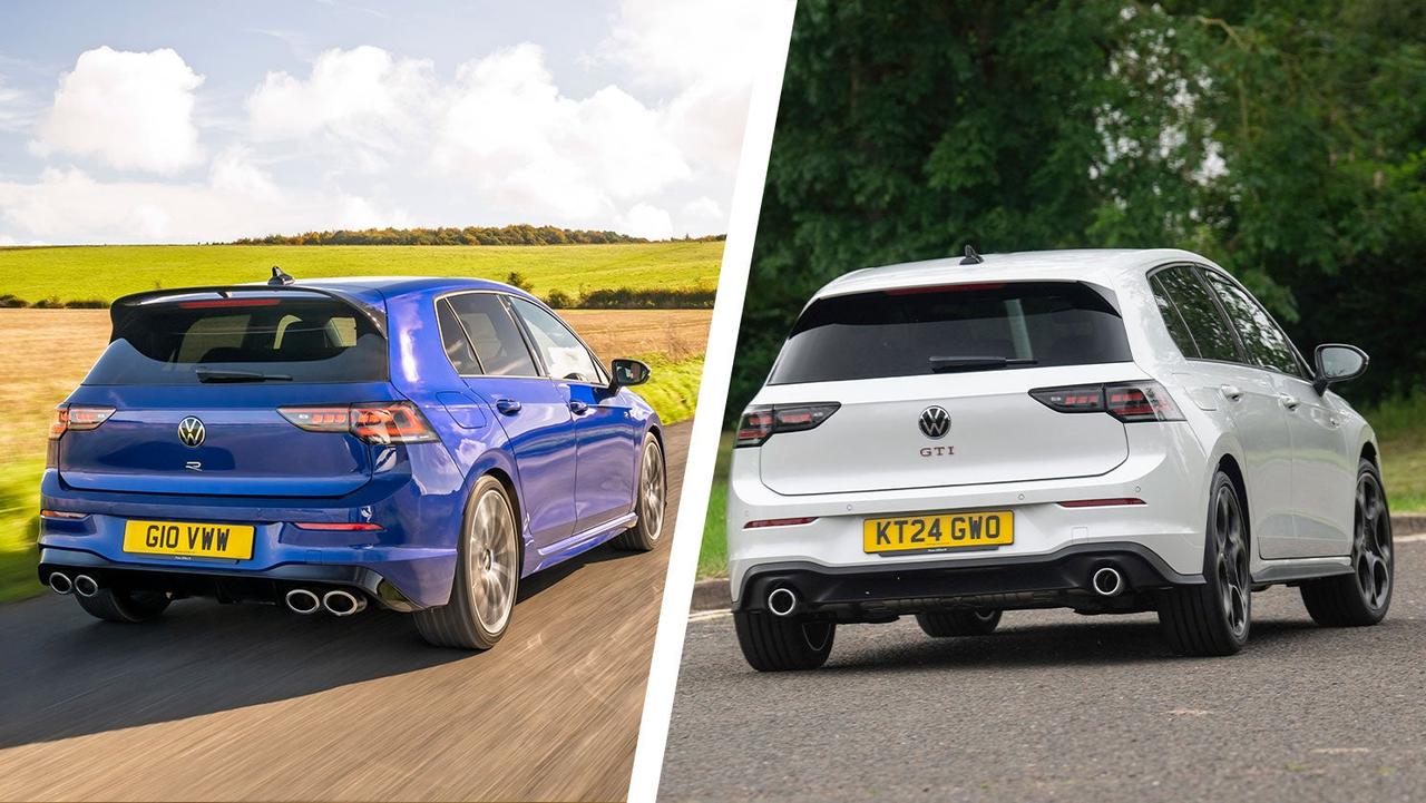 VW Golf R vs GTI rear