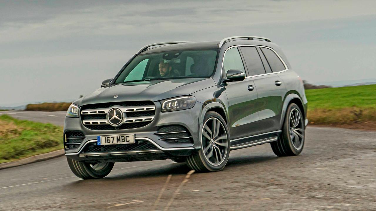 Mercedes GLS driving