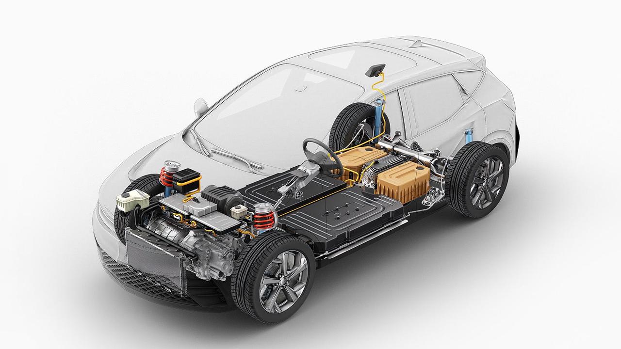 EV chassis cataway diagram