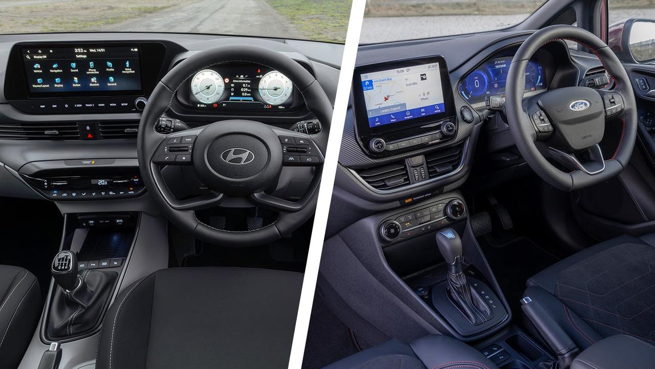Hyundai i20 vs Ford Fiesta interior