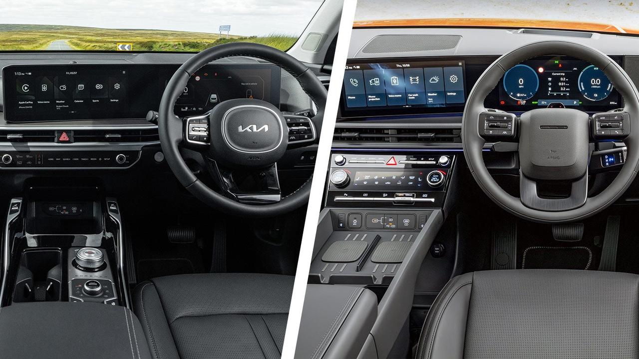 Kia Sorento vs Hyundai Santa Fe – interior