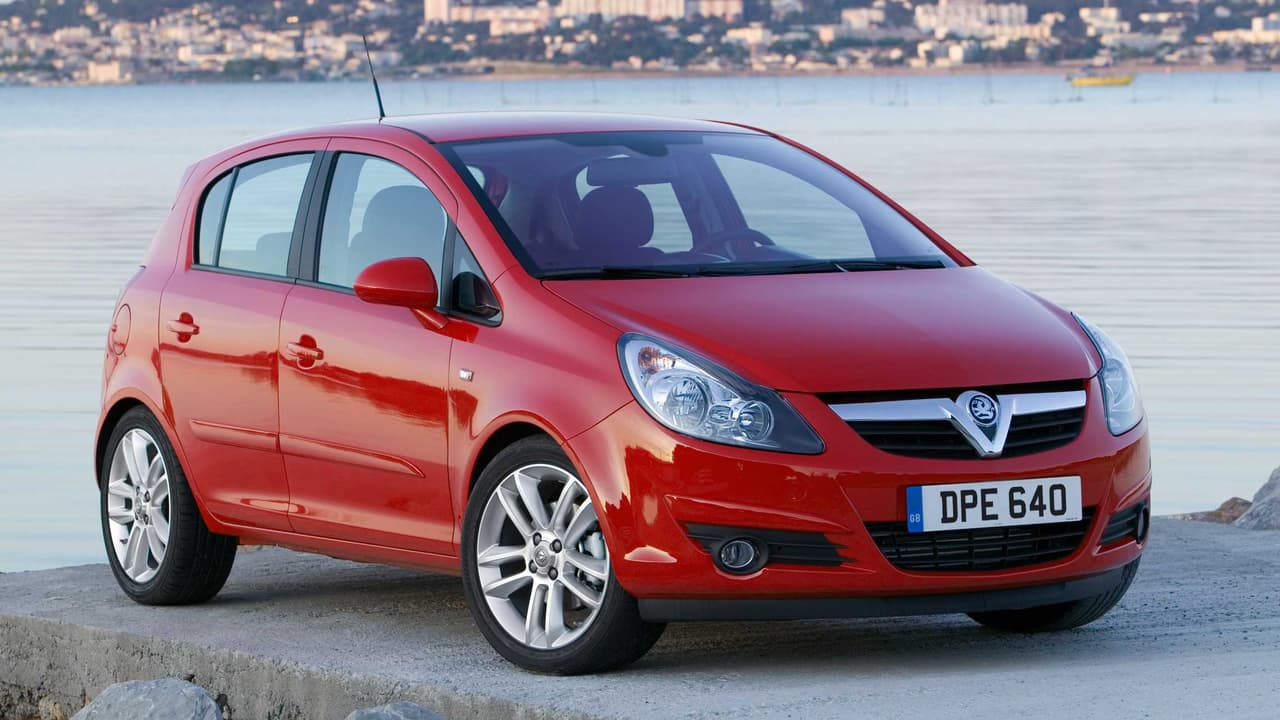 Vauxhall Corsa D in red