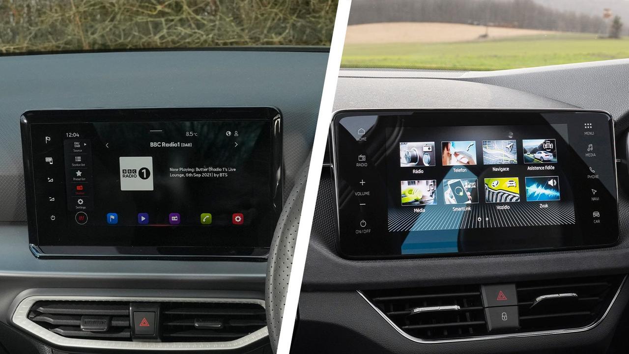 SEAT Arona vs Skoda Kamiq screens
