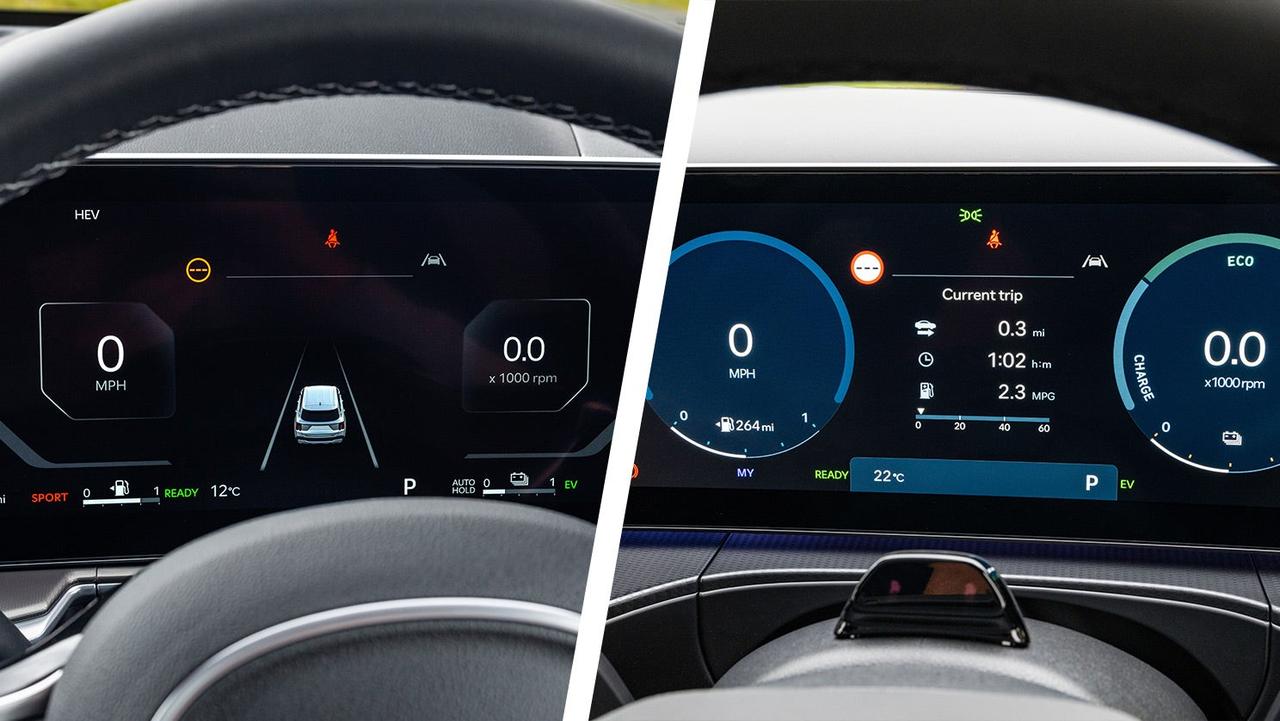 Kia Sorento vs Hyundai Santa Fe – driver's dials