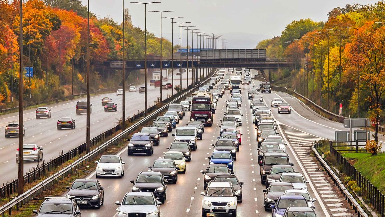 Queuing traffic on smart motorway