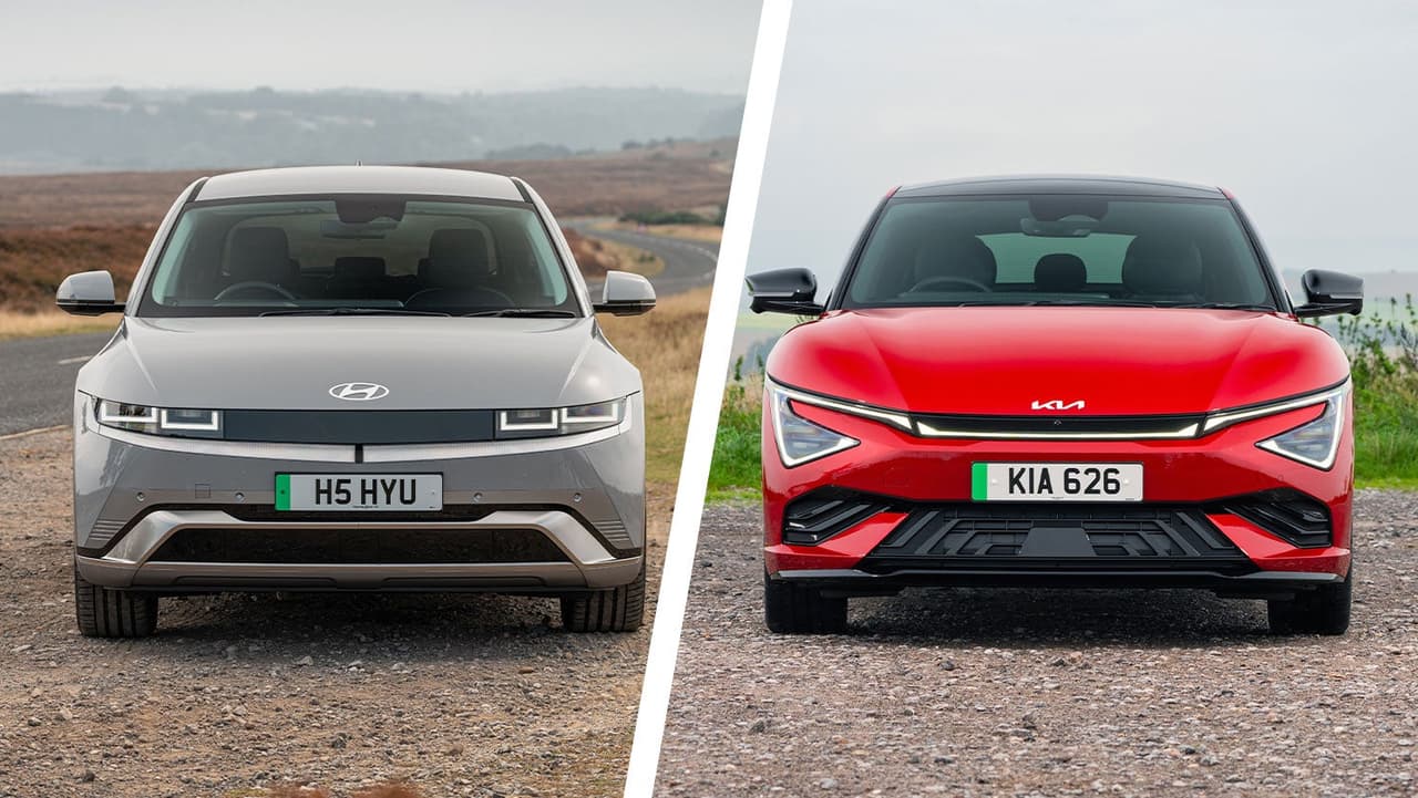Hyundai Ioniq 5 vs Kia EV6 front