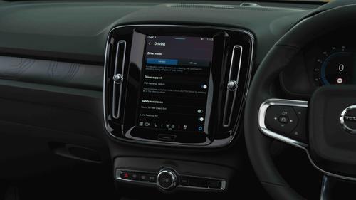 Volvo EX40 settings menu