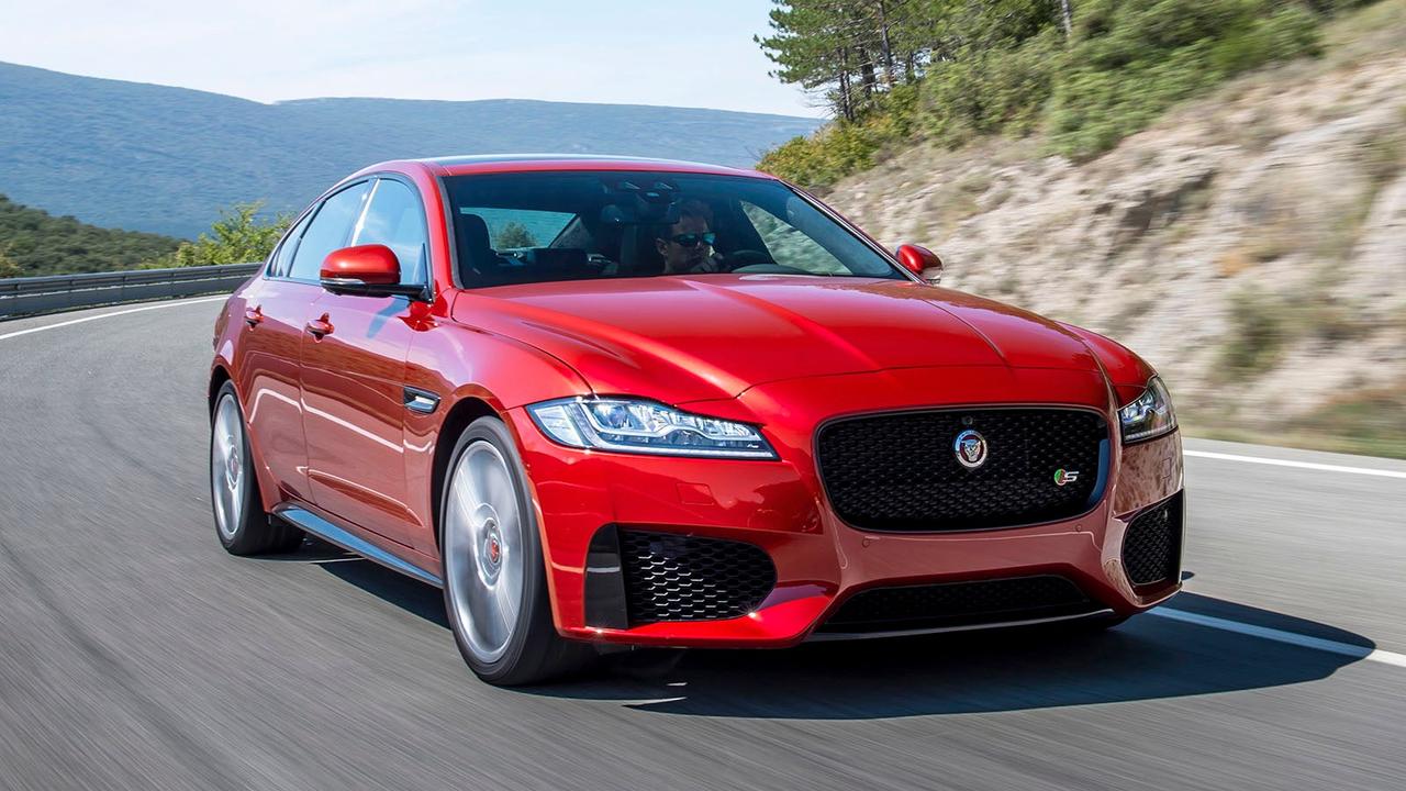 Jaguar XF second generation in red