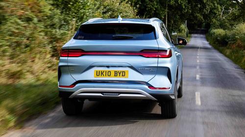 BYD Seal U driving rear view