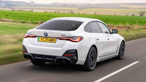 BMW i4 review rear three quarter