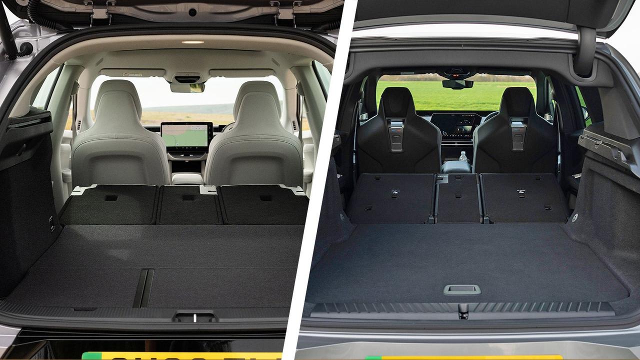 Volvo EX60 vs BMW iX3 boot