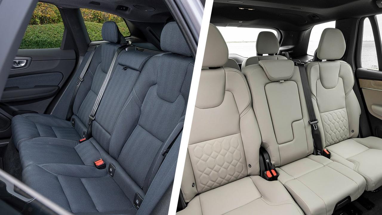 Volvo XC60 vs XC90 – rear seats