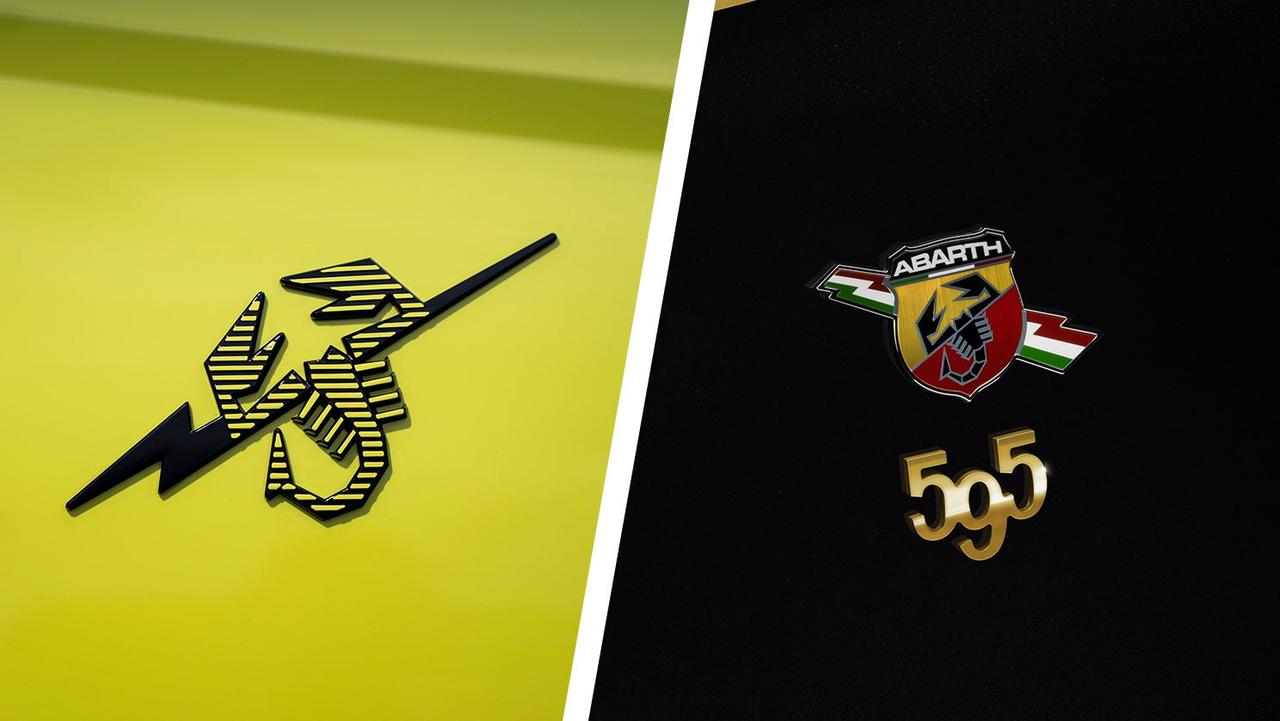 Abarth 500e vs 595 – badge detail