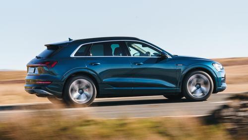 Audi e-tron driving side view