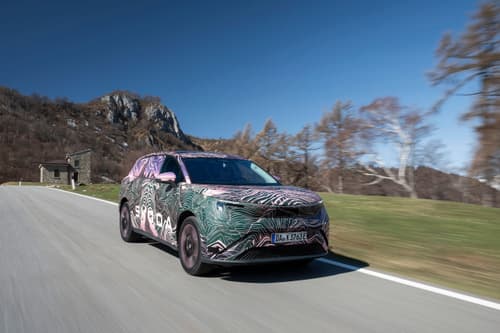 skoda peaq driving camo front three quarters