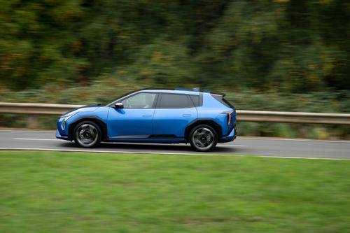Kia EV4 side driving shot