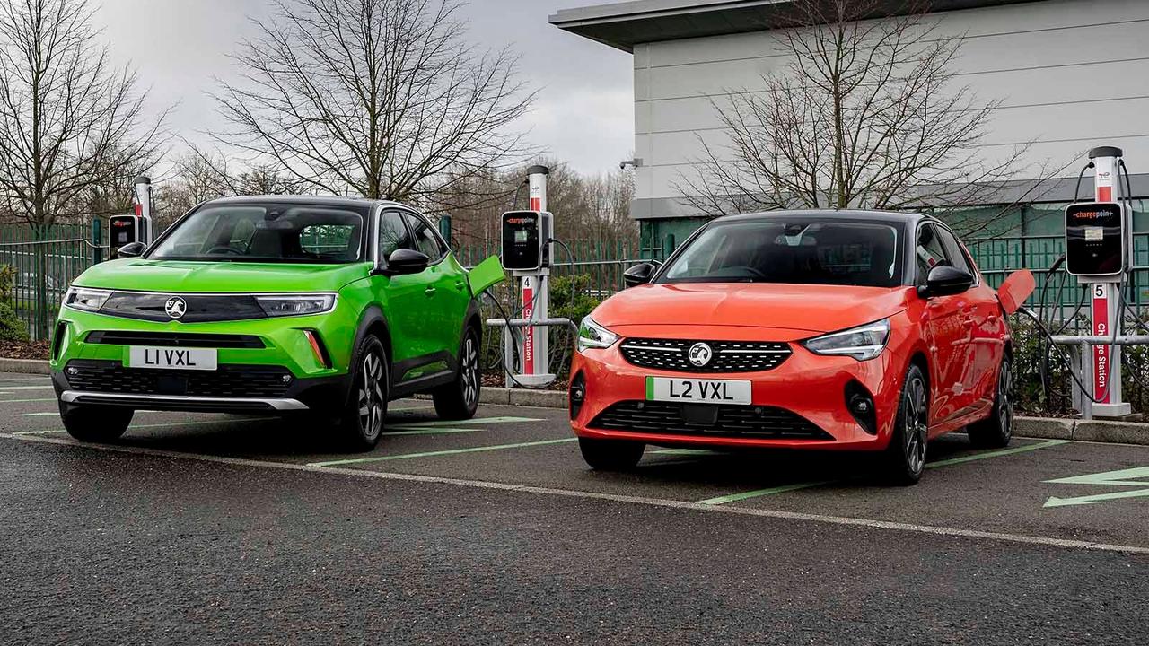 Vauxhall Mokka e and Corsa e charging
