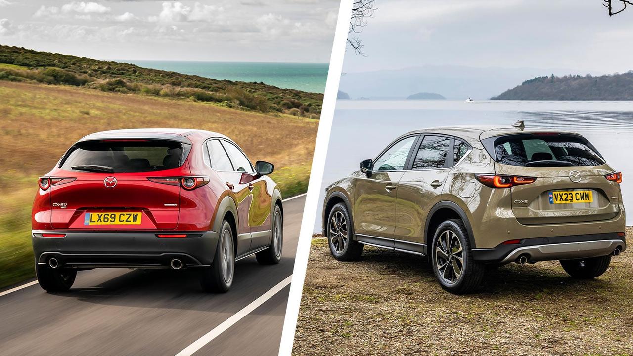 Mazda CX-30 vs CX-5 rear