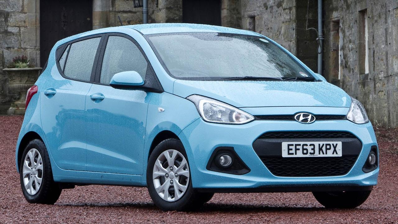 Second generation Hyundai i10 in light blue
