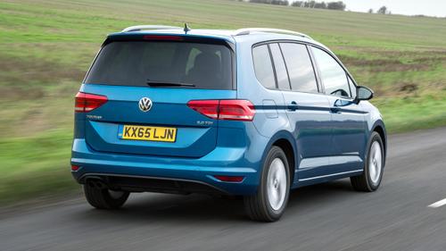 Volkswagen Touran driving rear view