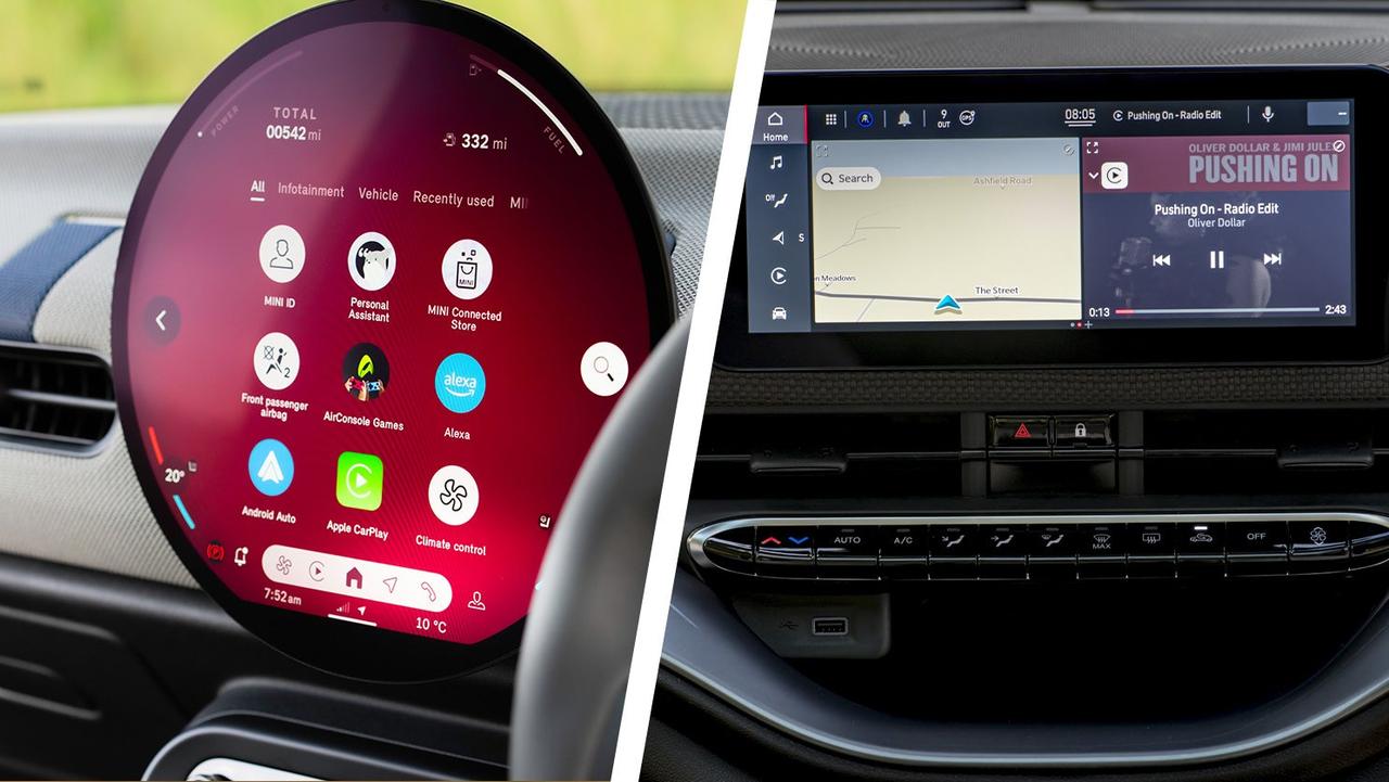 Mini Cooper vs Fiat 500 screen