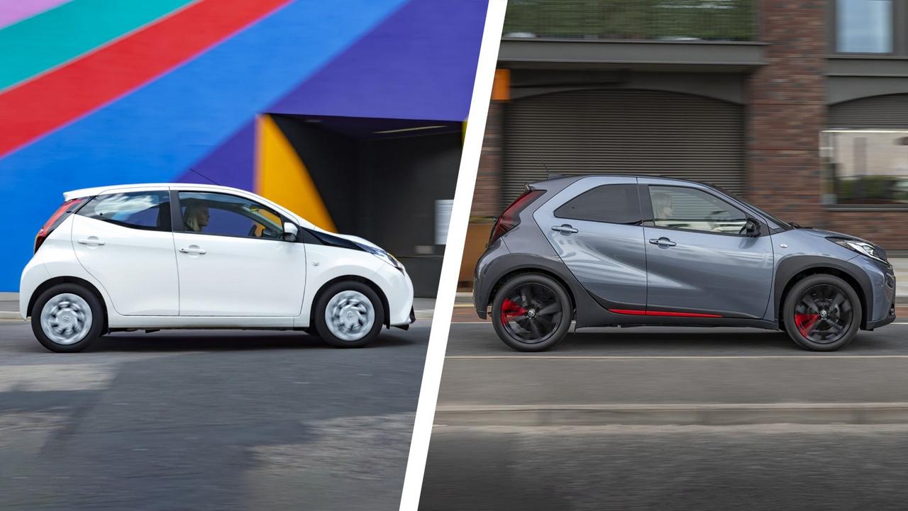 Toyota Aygo vs Aygo X – side