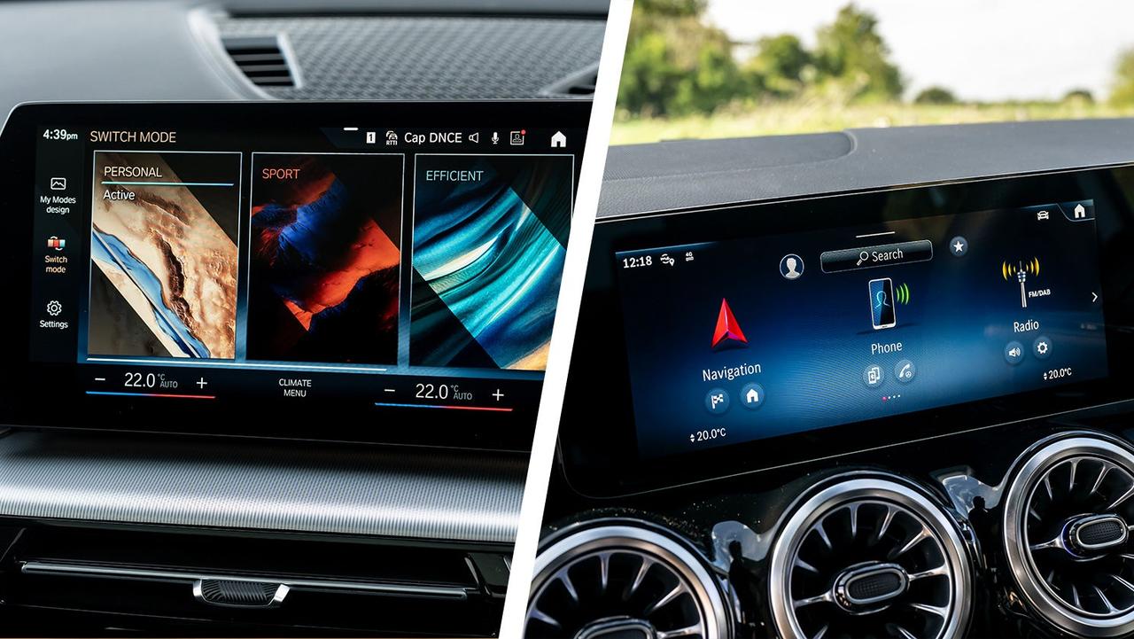 BMW X1 vs Mercedes GLA touchscreens