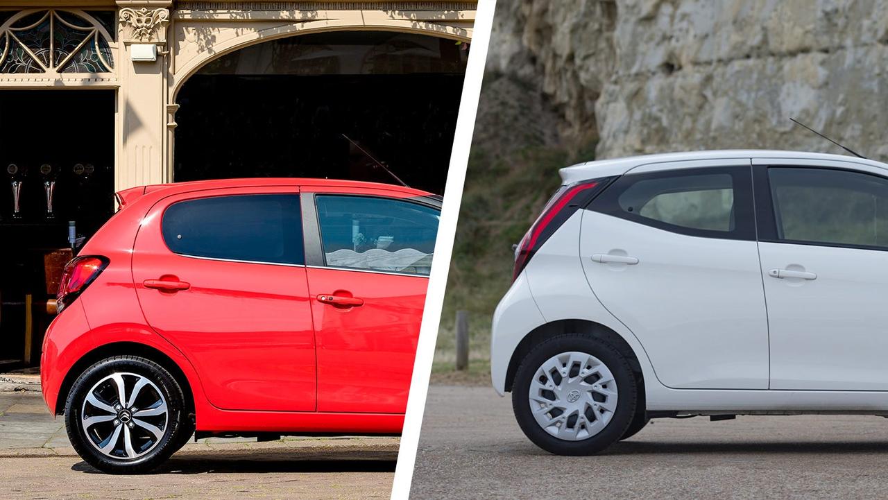 Citroen C1 vs Toyota Aygo side rear