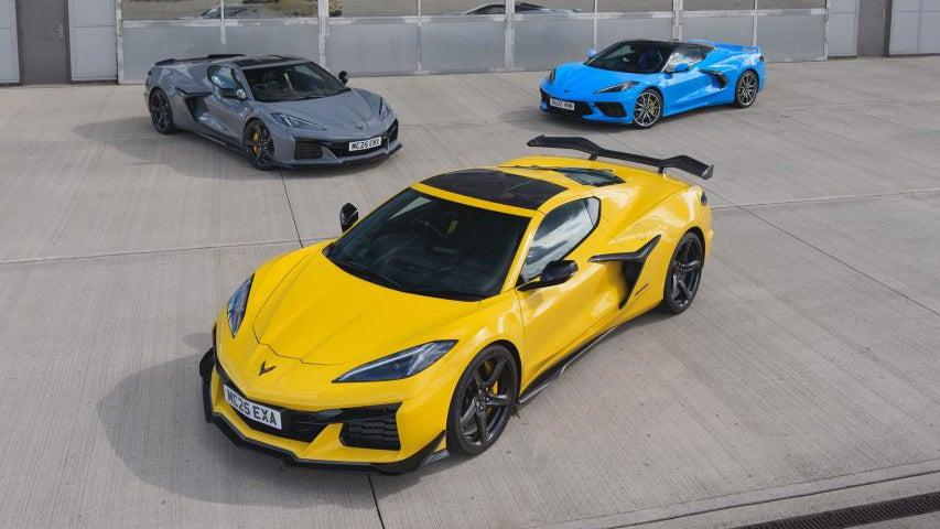 Chevrolet Corvette C8s on UK plates