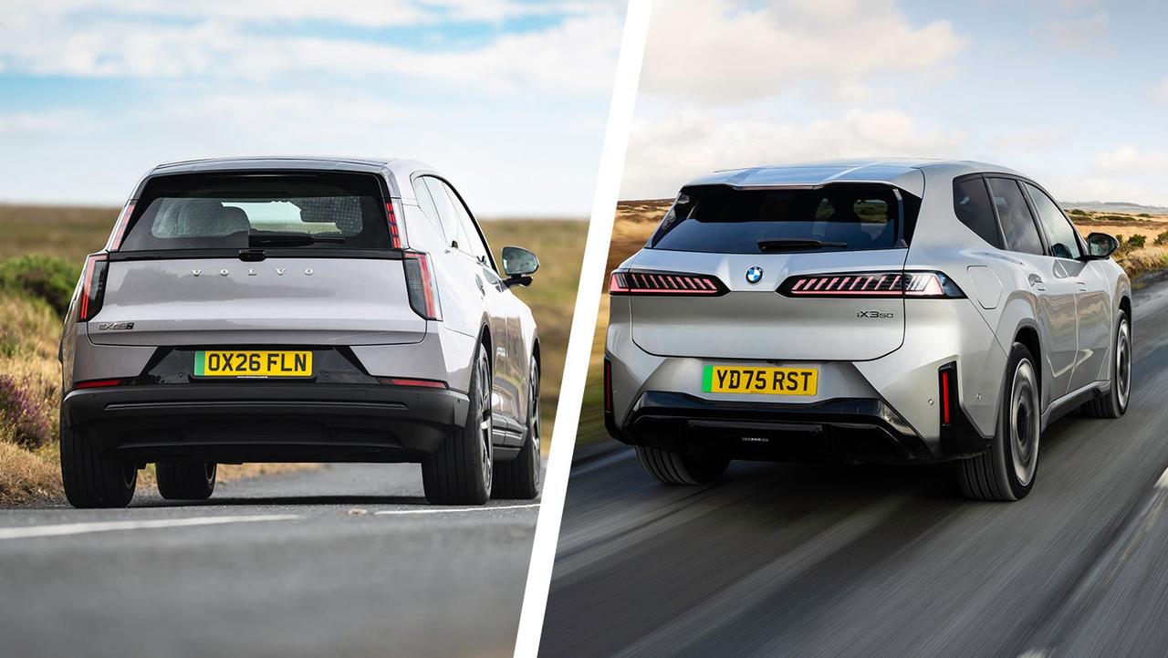 Volvo EX60 vs BMW iX3 rear