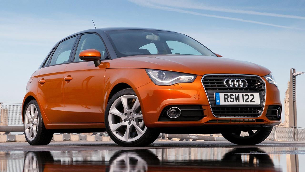 Audi A1 first generation in orange