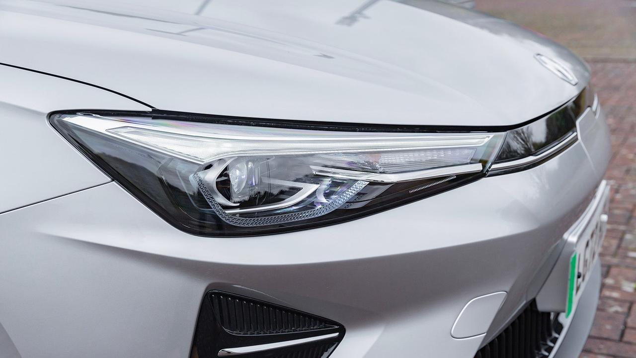 MG5 EV review – headlight detail
