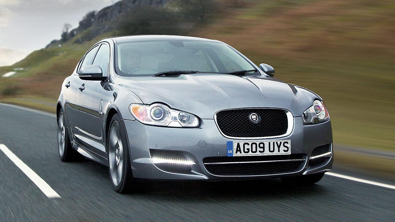 Jaguar XF first generation in silver