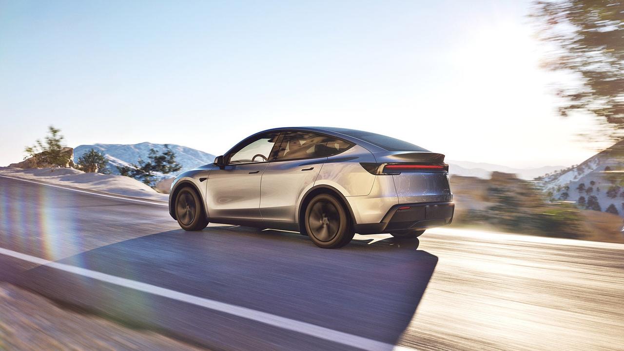 Tesla Model Y summer driving